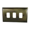 Regent Grid Antique Brass Grid Plates - 2