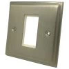 Single Plate - 1 Module - White Trim