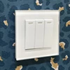 Crystal White Glass Light Switch - 1