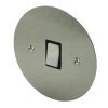 1 Gang - Single light switch will work on one way or two way circuits : Black Trim