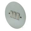 3 Gang 2 Way Light Switch - Triple light switch will work on one way or two way circuits : White Trim