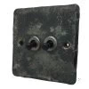 2 Gang 2 Way 10 Amp Dolly Switches - Black Switches