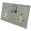 Double 13 Amp Socket : White Trim