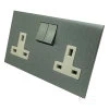 Double 13 Amp Socket : White Trim