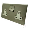 Double 13 Amp Socket : White Trim