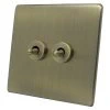 2 Gang 20 Amp 2 Way Toggle (Dolly) Light Switches