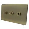 3 Gang 20 Amp 2 Way Toggle (Dolly) Light Switches