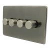 4 Gang 100W 2 Way LED (Trailing Edge) Dimmer (Min Load 1W, Max Load 100W)