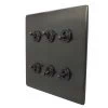 6 Gang 20 Amp 2 Way Toggle (Dolly) Light Switches