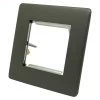 2 Modules - Single Modular Plate for 2 Modules - Black Trim