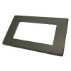 4 Modules - Double Modular Plate for 4 Modules - Black Trim