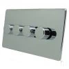 4 Gang 100W 2 Way LED (Trailing Edge) Dimmer (Min Load 1W, Max Load 100W)