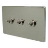 3 Gang 20 Amp 2 Way Toggle (Dolly) Light Switches