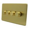 4 Gang 100W 2 Way LED (Trailing Edge) Dimmer (Min Load 1W, Max Load 100W)