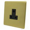 3 Round Pin 5 Amp Socket - Black Trim