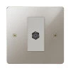 1 Gang Satellite Outlet: White Insert