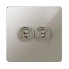 More information on the Seamless Polished Stainless Steel Seamless Intermediate Toggle Switch and Toggle Switch Combination