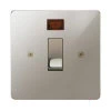 20 Amp Double Pole Switch with Neon: Black Insert