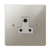 5 Amp Round Pin Plug Socket: White Insert