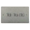 3 Gang 100W 2 Way LED (Trailing Edge) Dimmer (Min Load 1W, Max Load 100W)