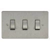 3 Gang 10 Amp 2 Way Switch - Double Plate