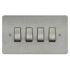 4 Gang 10 Amp 2 Way Switch - Double Plate