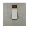 45 Amp Double Pole Switch with Neon: White Insert