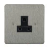 5 Amp Round Pin Plug Socket: Black Insert