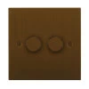 2 Gang 100W 2 Way LED (Trailing Edge) Dimmer (Min Load 1W, Max Load 100W)