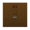 20 Amp Double Pole Switch with Neon: Black Insert