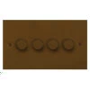 4 Gang 100W 2 Way LED (Trailing Edge) Dimmer (Min Load 1W, Max Load 100W)