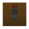 45 Amp Double Pole Switch with Neon: Black Insert