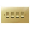 4 Gang 10 Amp 2 Way Switch - Double Plate