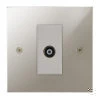 1 Gang Isolated Coaxial T.V.: White Insert