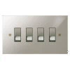 4 Gang 10 Amp 2 Way Switch - Double Plate