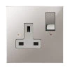 Single 13A Plug Socket: White Insert