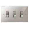 3 Gang 10 Amp 2 Way Switch - Double Plate