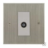 1 Gang Isolated Coaxial T.V.: White Insert