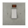 45 Amp Double Pole Switch with Neon: White Insert