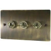 3 Gang Blank Switch Plate (No Switches or Dimmers) - Please select your combination of 3 switches or dimmers from the items below.