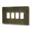 4 Gang Grid Plate