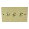 3 Gang Blank Switch Plate (No Switches or Dimmers) - Please select your combination of 3 switches or dimmers from the items below.