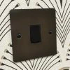 Flat Classic Old Bronze Light Switch - 1