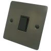 1 Gang 2 Way 10 Amp Switch - Black Trim