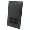 Shaver Socket 110 | 220V - Black Trim