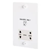 Shaver Socket - White Trim