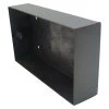 Old Bronze - Double Solid Metal Surface Mount Wall Box - (86mm x 146mm) 35mm Depth Old Bronze Surface Mount Boxes (Wall Boxes)