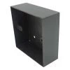 Old Bronze - Single Solid Metal Surface Mount Wall Box - (86mm x 86mm) 35mm Depth