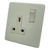 Single 13 Amp Socket - White Trim