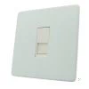 1 Gang Telephone Master Socket - White Trim